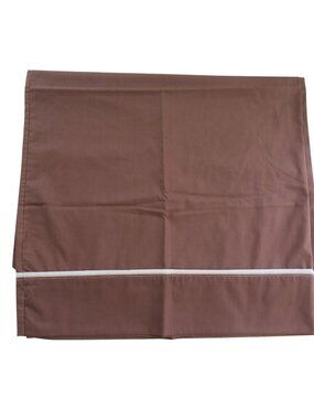 Vintage Sears Roebuck Queen Pillowcases 2 Perma-Prest Percale Brown USA Made